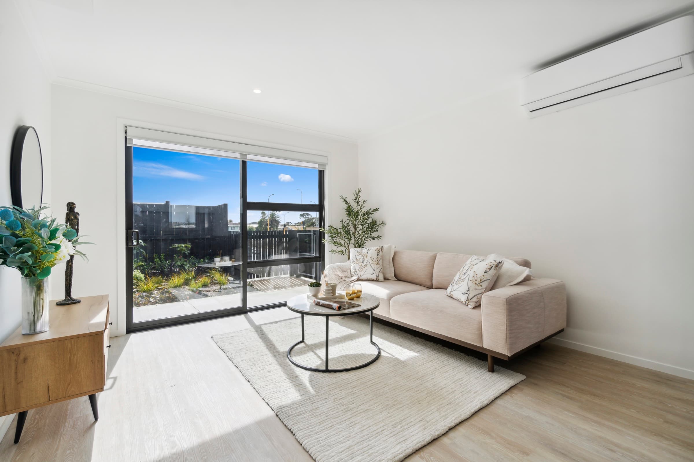 Living room — completed Wirihana home