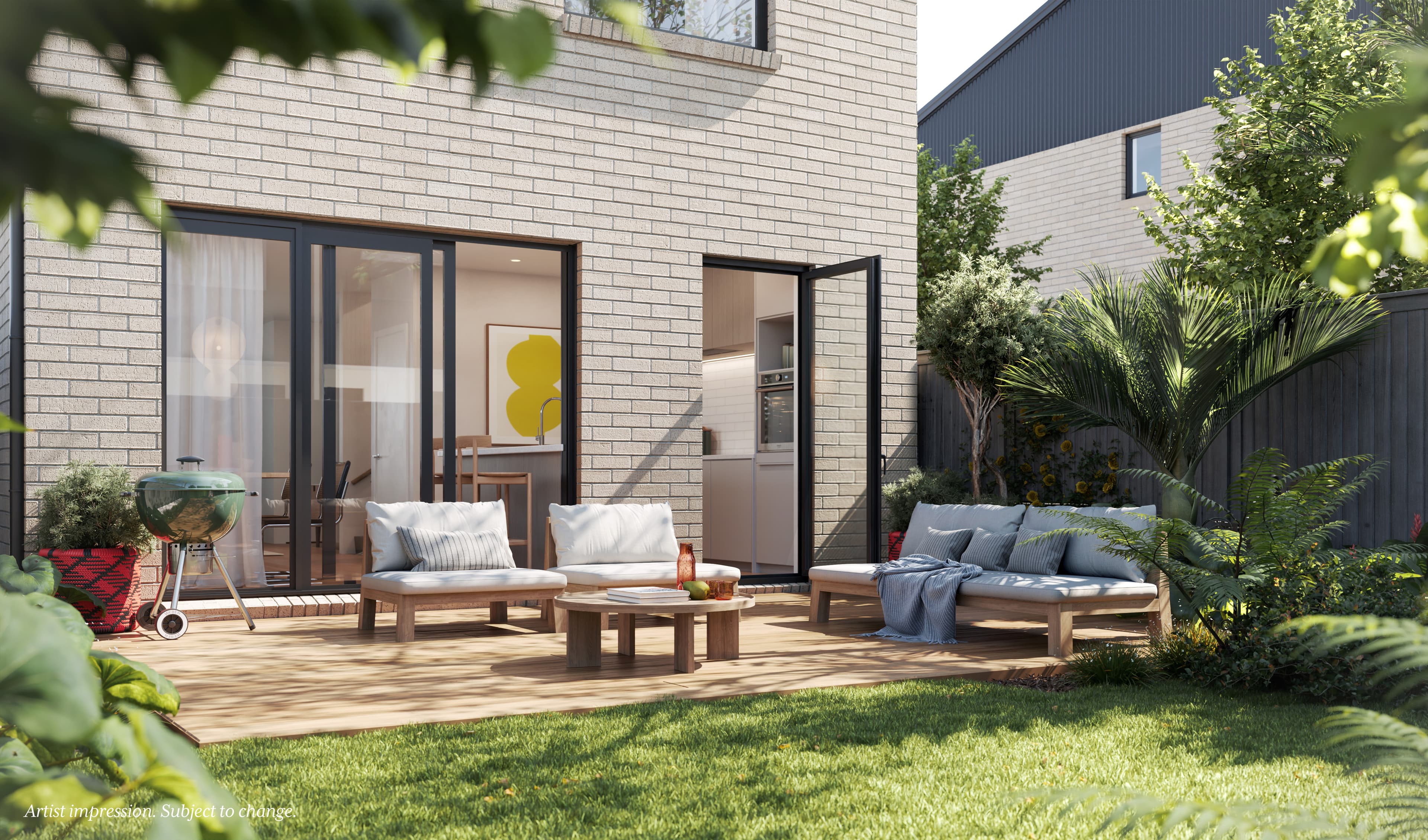 Backyard — Wirihana home (render)